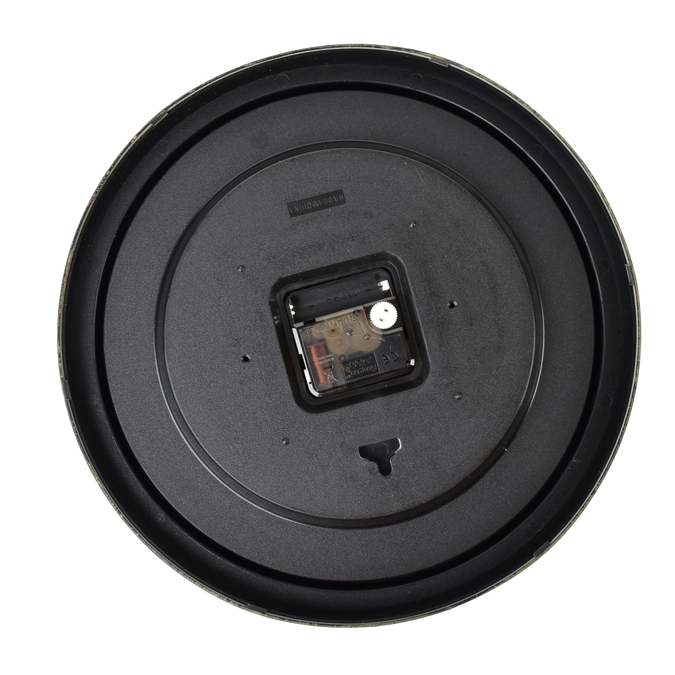 WANDUHR Ramsey Schwarz 30x30x4,5 cm Kunststoff - Schwarz, Kunststoff (4.5/30/30cm) - Mondex