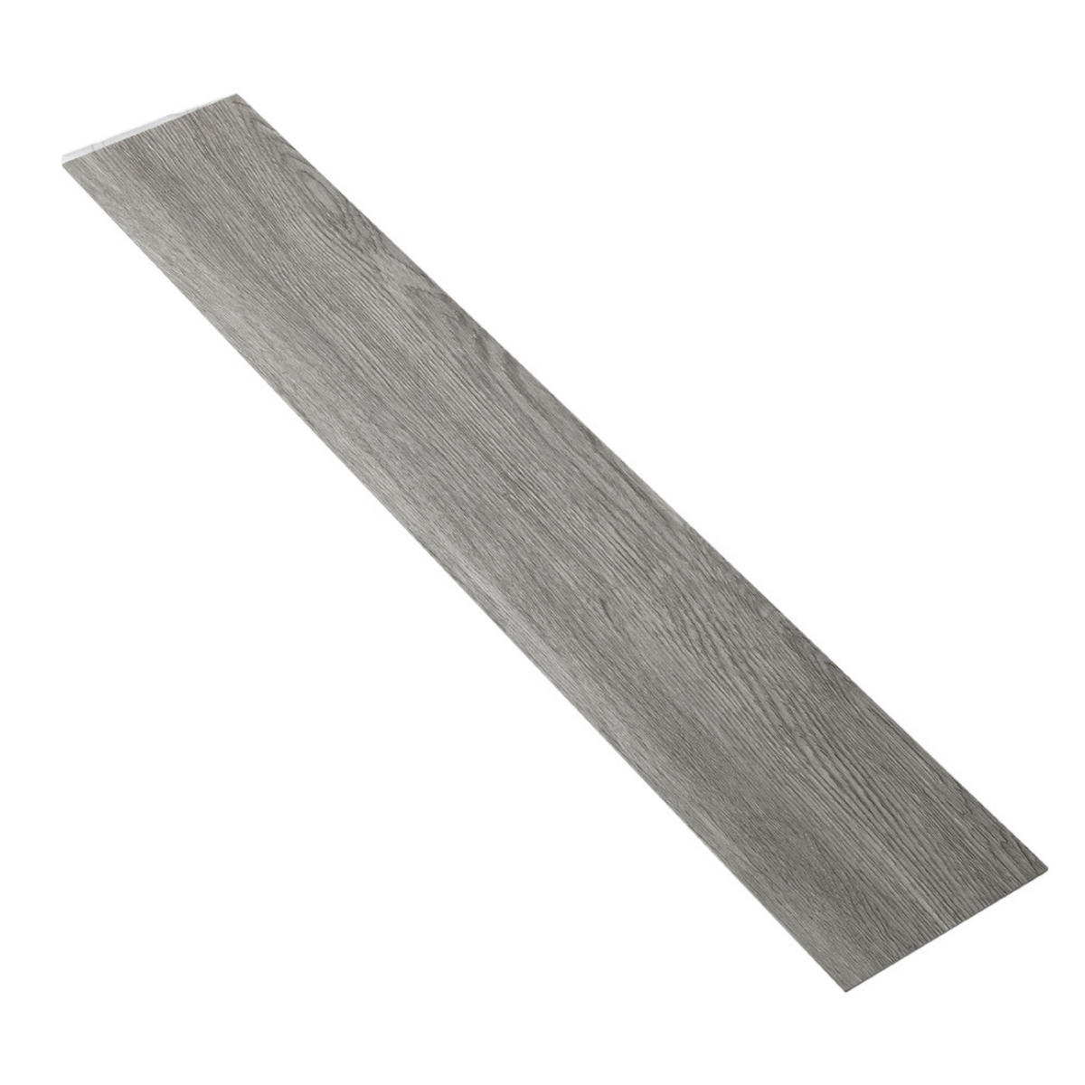 VINYLBODEN 5m²/36-TLG. selbstklebend PVC - Dunkelgrau, Kunststoff (0.2/91.5/15.2cm) - Livingandhome
