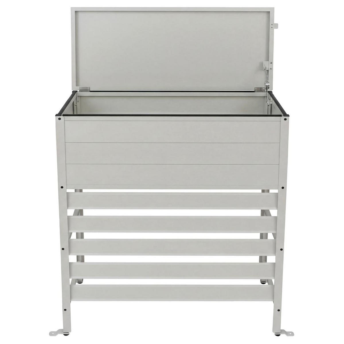 VERKLEIDUNG für Klimaanlage/Wärmetauscher 110x96x43cm Grau-Weiß - Weiß, Metall (96/110/43cm) - PROREGAL