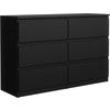 KOMMODE 140 Schwarz 138,5x39x78,5 cm - Schwarz, Holzwerkstoff (138.5/78.5/39cm) - Mobelsta