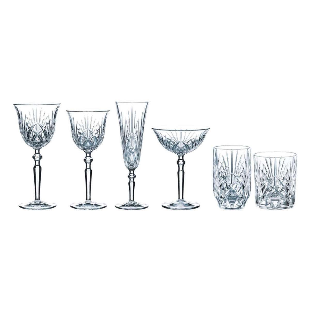 WHISKYTUMBLER Palais transparent 304 ml 6er Set - Transparent, Glas (0.304L) - Nachtmann