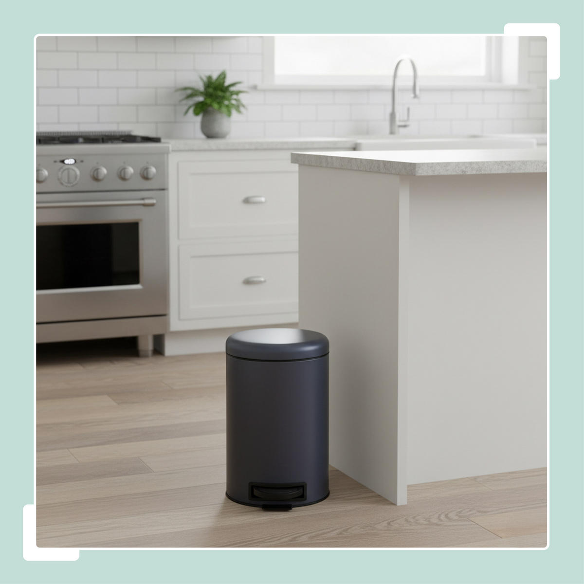 MÜLLEIMER - Grau, Kunststoff/Metall (25.5/39/33cm) - Relaxdays