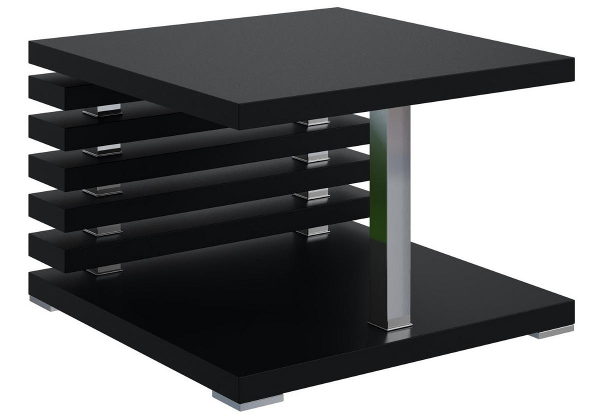 KAFFEETISCH 60x60x44 cm - Schwarz - YOTO +2 - Schwarz, Holzwerkstoff (60/60/44cm) - ALTDECOR