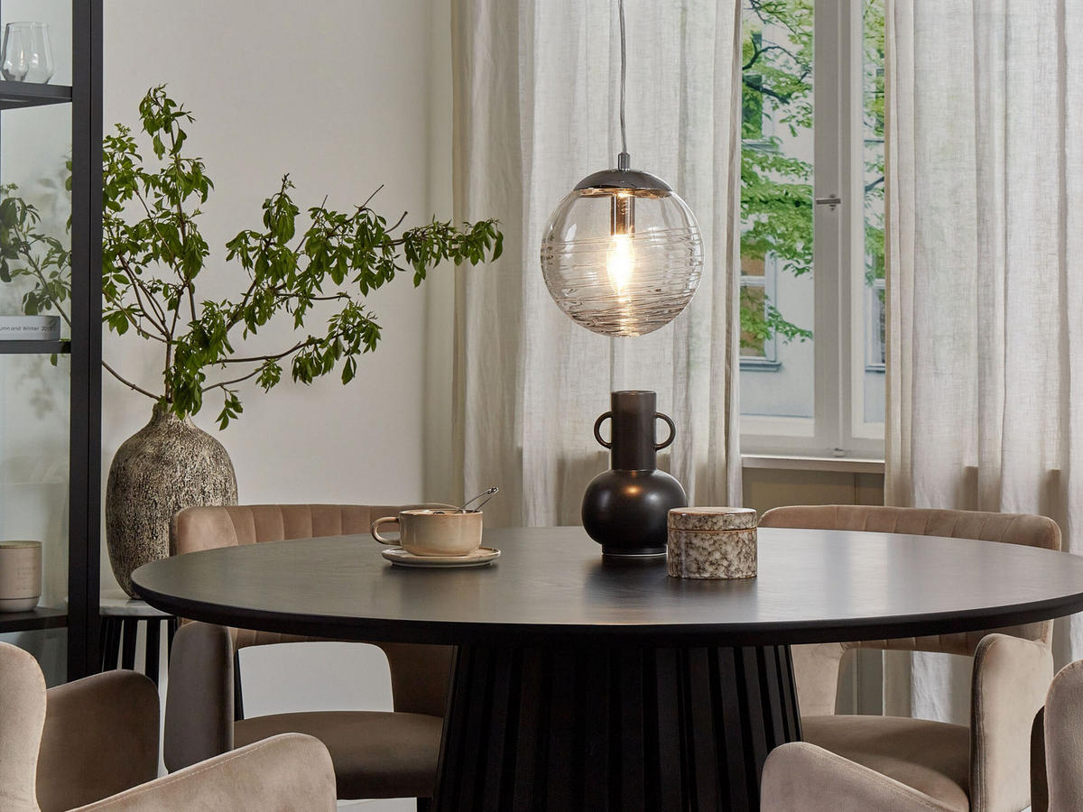 HÄNGELEUCHTE Mirna 16/16/120 cm - Transparent, Glas (16/16/120cm) - Beliani