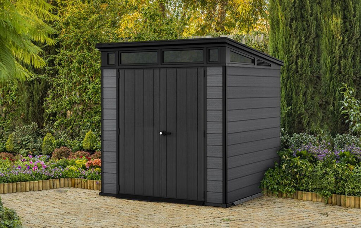 GARTENHAUS Cortina - Grau, Kunststoff (218/226/216cm) - Keter