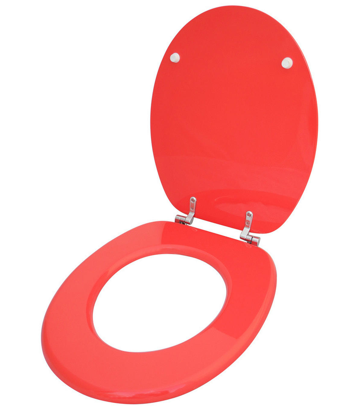 WC-SITZ Rot - Rot, Holzwerkstoff (38/6/47cm) - Sanilo