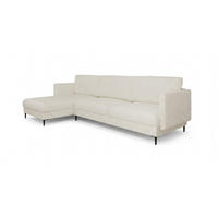 ECKSOFA Helmer Max In Stoff Baloo - Weiß, Holzwerkstoff/Textil (164/323cm) - Fun Möbel