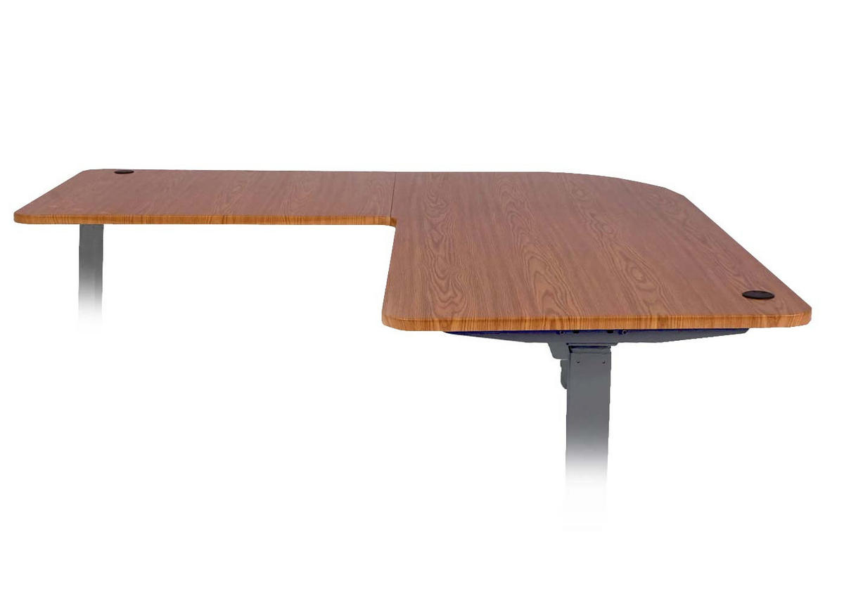 TISCHPLATTE FÜR ECK-SCHREIBTISCH Braun - Hellbraun, Holz (97/177/2cm) - MCW