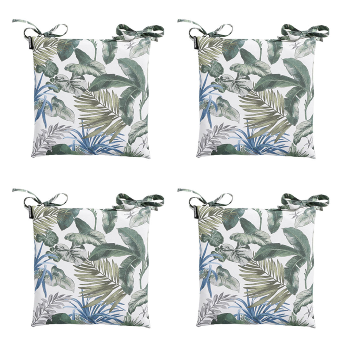 SITZKISSEN Bliss 46/46 cm 4er-Set - Blau, Textil (46/6/46cm) - Madison