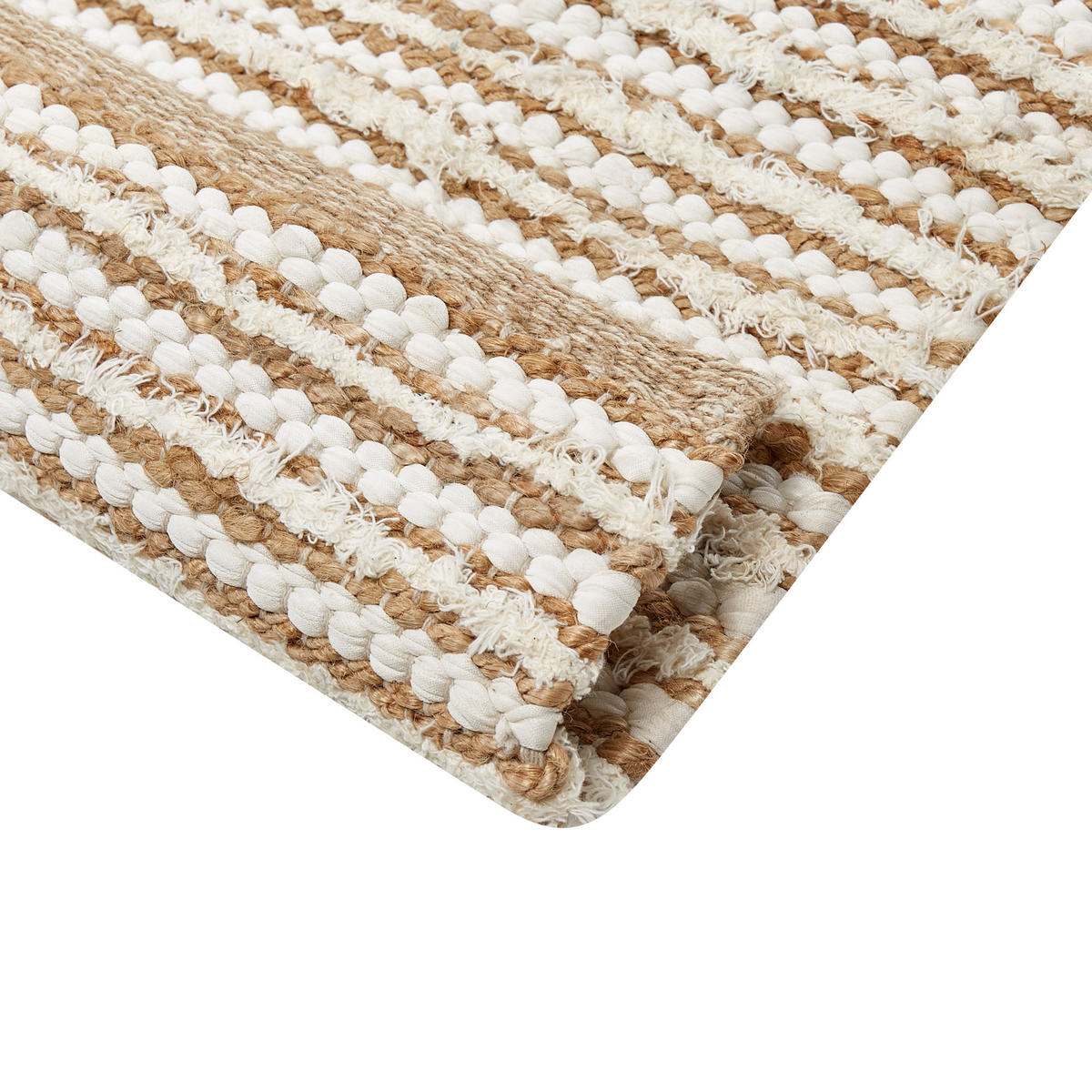 TEPPICH geflochten Barkhan 400/300 cm - Beige, Textil (300/400cm) - Beliani