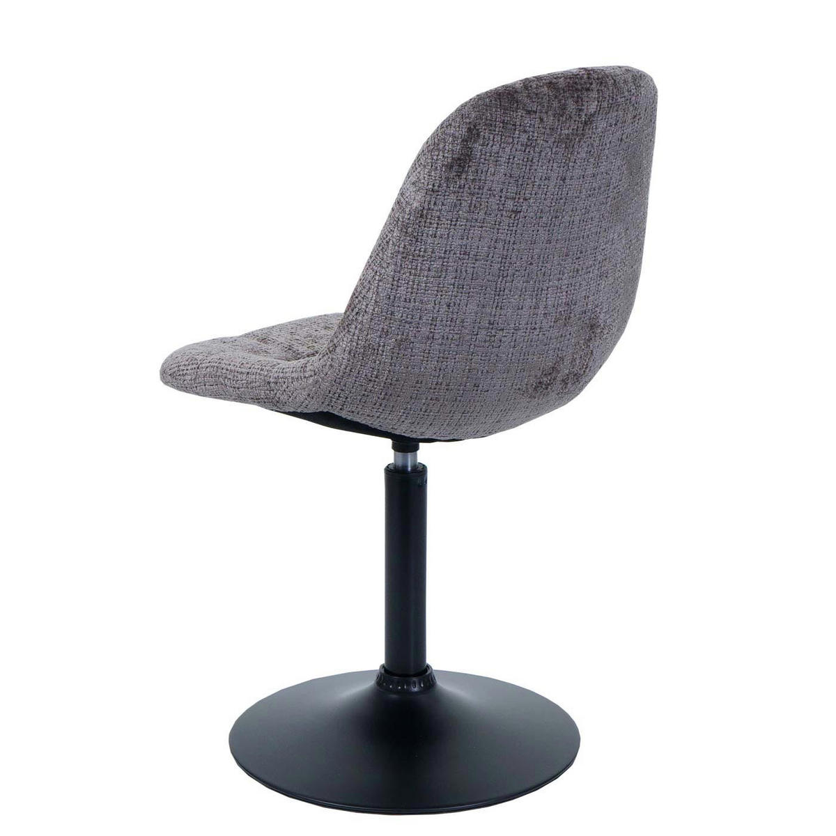 ESSZIMMERSTUHL 83x47x43cm Sitzhöhe 47cm Stahl Stoff/Textil Chenille Braun - Braun, Textil (47/83/43cm) - CHEFGASTRO