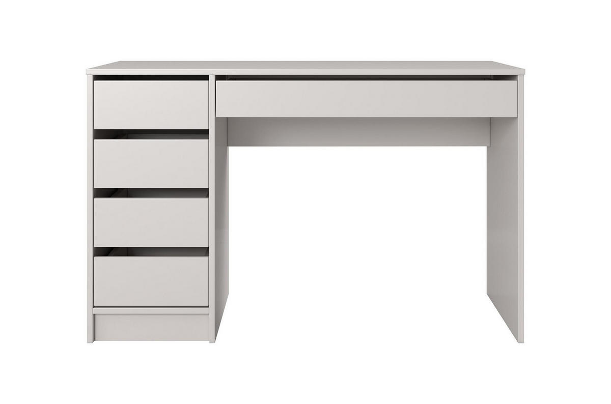 SCHREIBTISCH Megan, Kaschmir, Mit Schubladen - Kaschmir/Beige, Holzwerkstoff (55/120/75cm) - Bettso