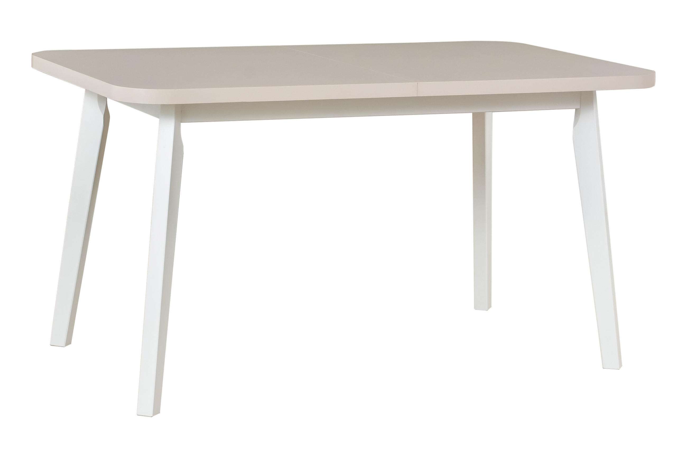 ESSTISCH Oslo 6 - Weiß/Cappuccino, Holz (80/140/75cm) - Leaf Design