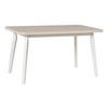 ESSTISCH Oslo 6 - Weiß/Cappuccino, Holz (80/140/75cm) - Leaf Design
