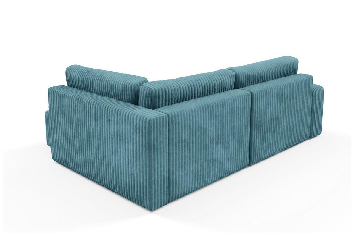 ECKSOFA Natalia Xl - Blau, Holzwerkstoff/Textil (245/182cm) - Fun Möbel