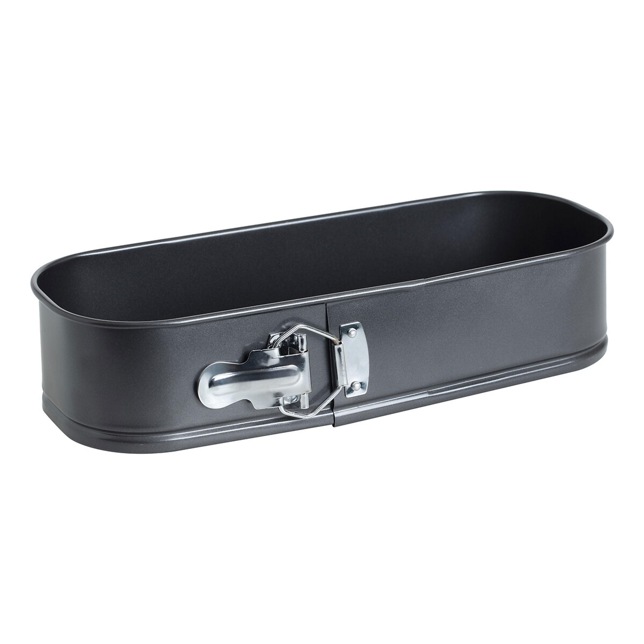 SPRINGFORM mit herausnehmbarer Boden, Stahl, Aluminium, Schwarz, 31 x 12 cm - Schwarz, Metall (12.5/6.9/31cm) - 5five Simply Smart