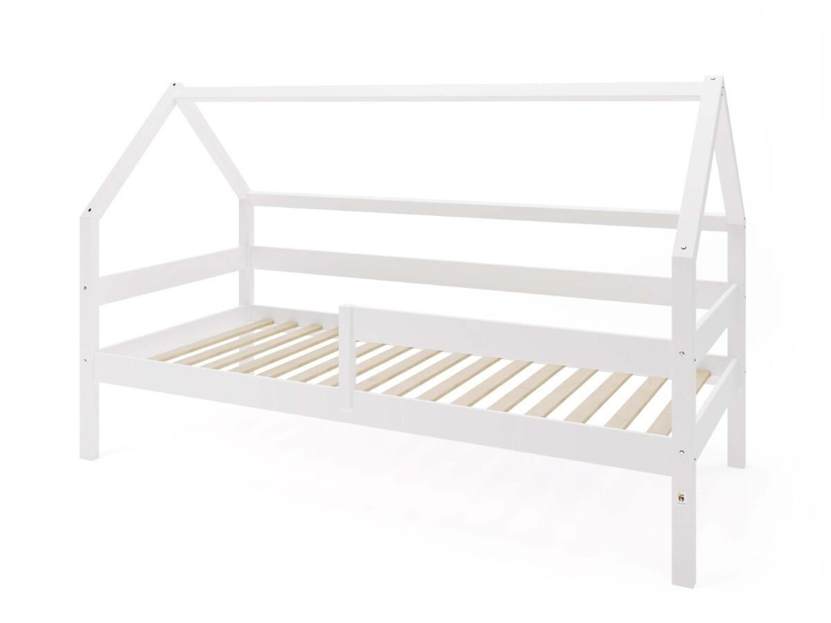 HAUSBETT SOLE Weiß 97x211x134 cm - Weiß, Holz - FURNLUX