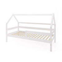 HAUSBETT SOLE Weiß 97x211x134 cm - Weiß, Holz - FURNLUX