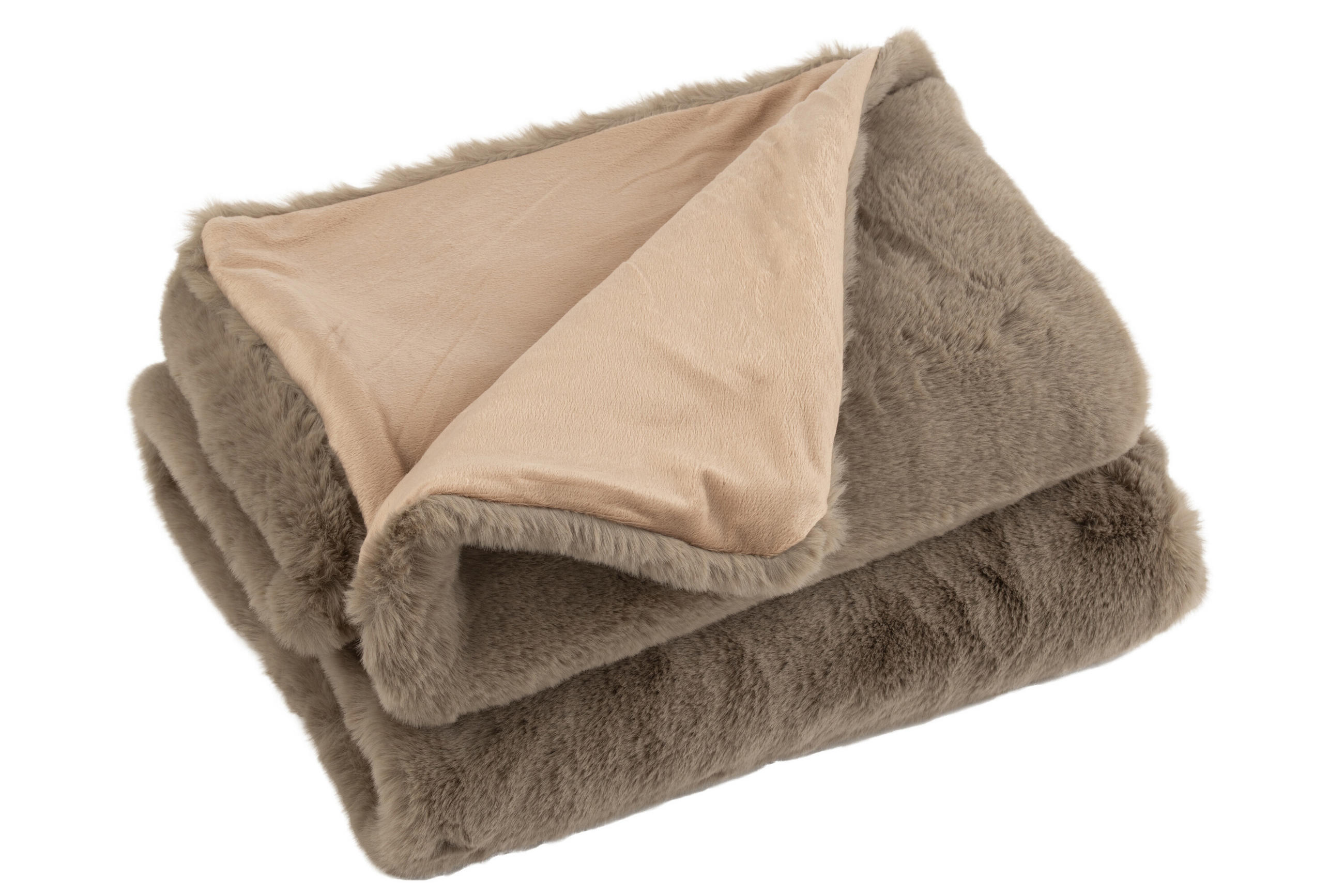 PLAID CUTIE - Plüsch - Mausgrau - 180/130/4 cm - Grau, Textil (130/180cm) - J-Line