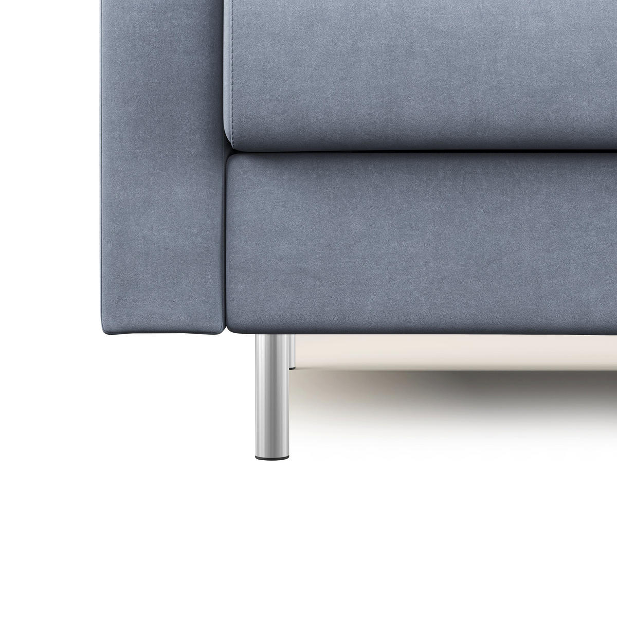 SCHLAFSOFA Megan - Hellblau, Textil (208/97/96cm) - Divani.store
