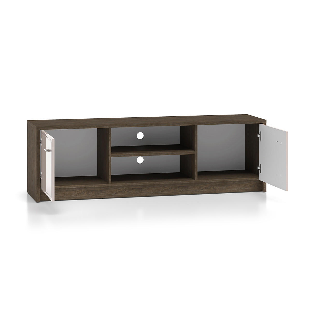 TV-MÖBEL Kaius Kaschmir und Dunkles Holz - Beige, Holzwerkstoff (160/49.9/40cm) - Petits-meubles