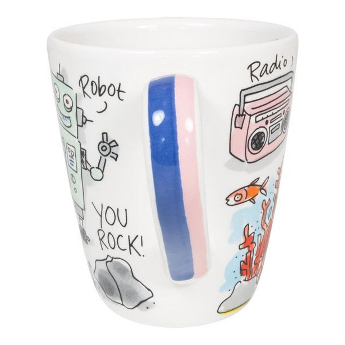 BECHER Liebesbrief R in Bunt - 350 ml - Multicolor, Keramik (0.35L) - Blond Amsterdam