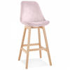 BARHOCKER Rosa 48x113x56cm - Rosa, Holz/Textil (48/113/56cm) - AlterEgo