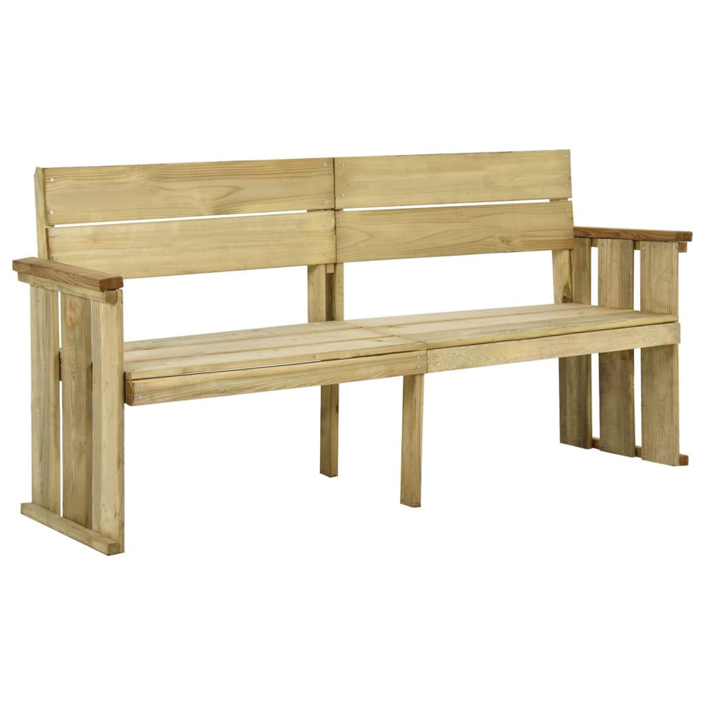 GARTENBANK 172 cm Kiefernholz Imprägniert - Braun, Holz (53/85/46cm) - furnicato