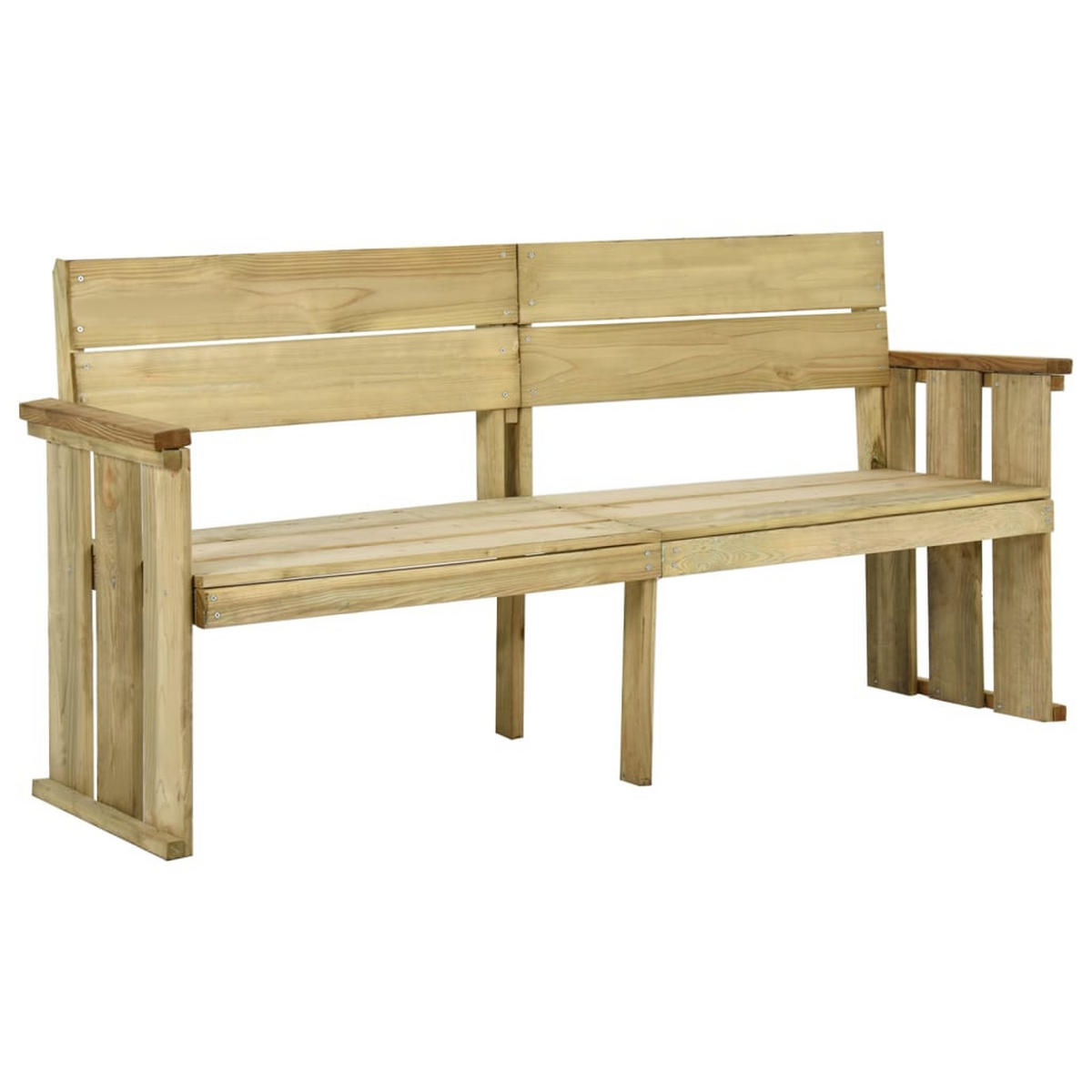 GARTENBANK 172 cm Kiefernholz Imprägniert - Braun, Holz (53/85/46cm) - furnicato