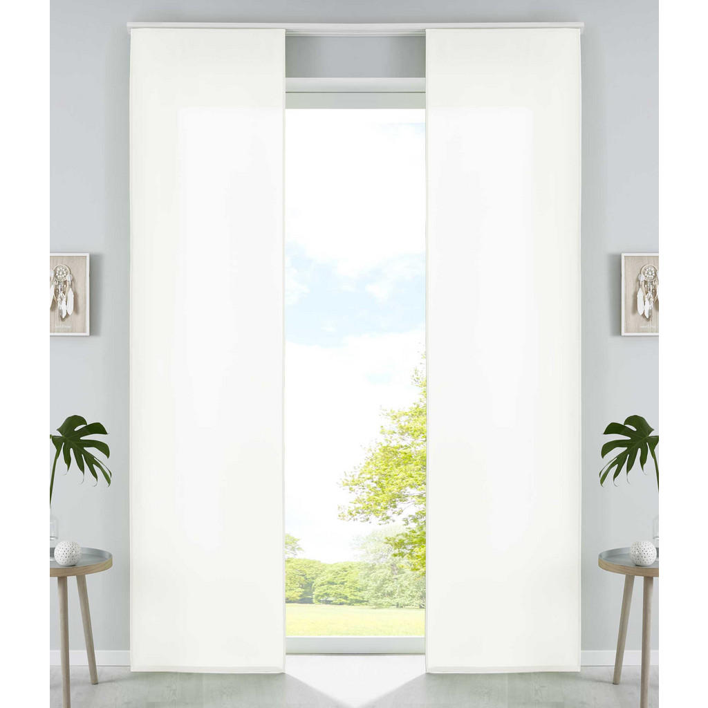 Thumbnail - Gardinenbox Vorhang, Creme, Textil, 60x245 cm, Oeko-Tex® Standard 100, Wohntextilien, Gardinen & Vorhänge, Schiebegardin...