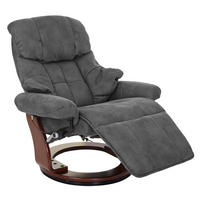 RELAXSESSEL 2 Anthrazit - Anthrazit, Textil (90/105/82cm) - MCA