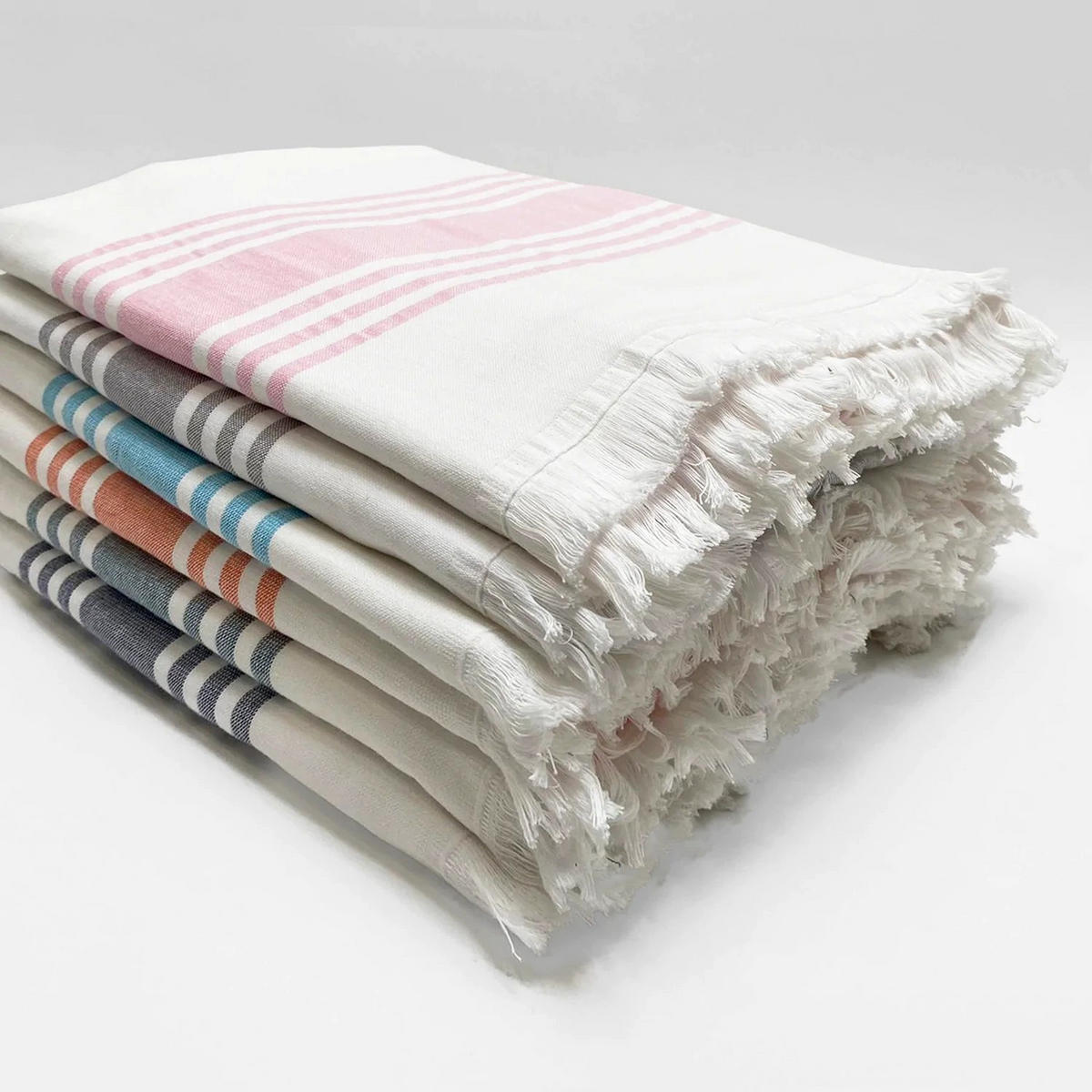HAMAMTUCH mit Frotteefutter Karabuk Mandarine 90x160 400g/m² - Orange, Textil (90/160cm) - LE COMPTOIR DE LA PLAGE