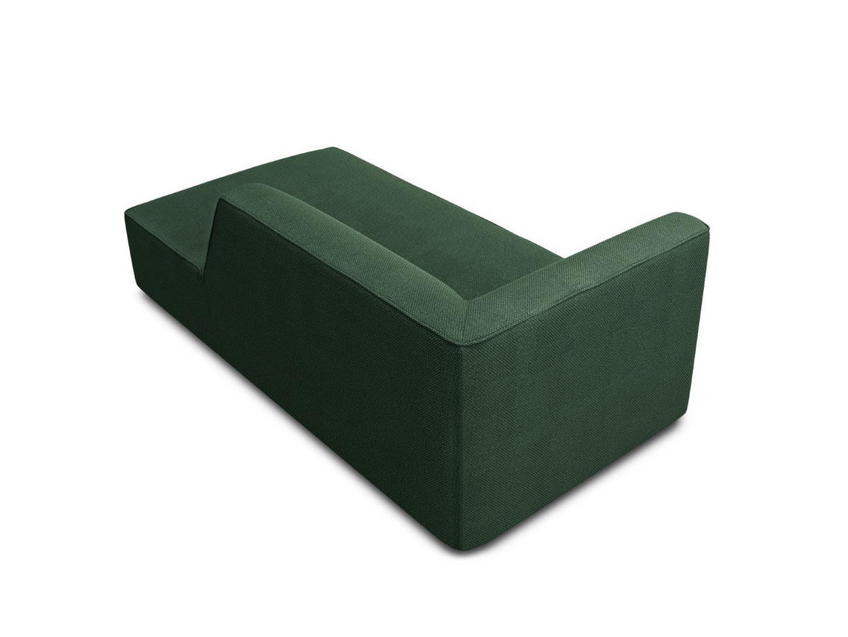 CHAISELONGUE rechts Ruby aus strukturiertem Stoff grün - Grün, Textil (93/69/180cm) - Micadoni