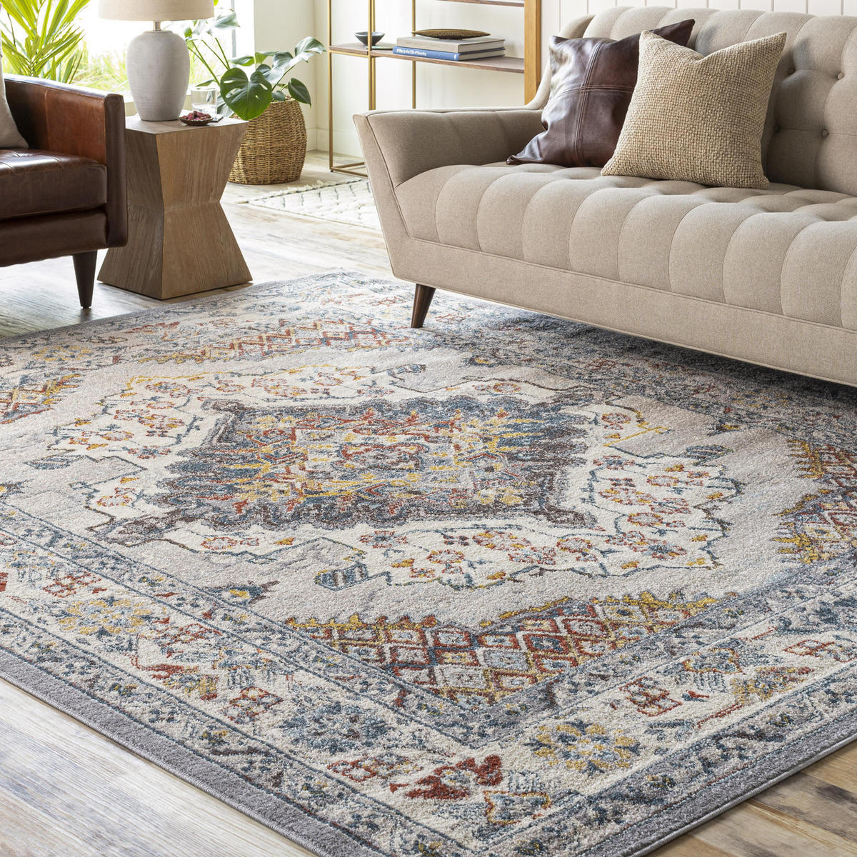 VINTAGE-TEPPICH 120x170 cm Grau - Grau, Naturmaterialien/Textil (120/170cm) - LIVABLISS