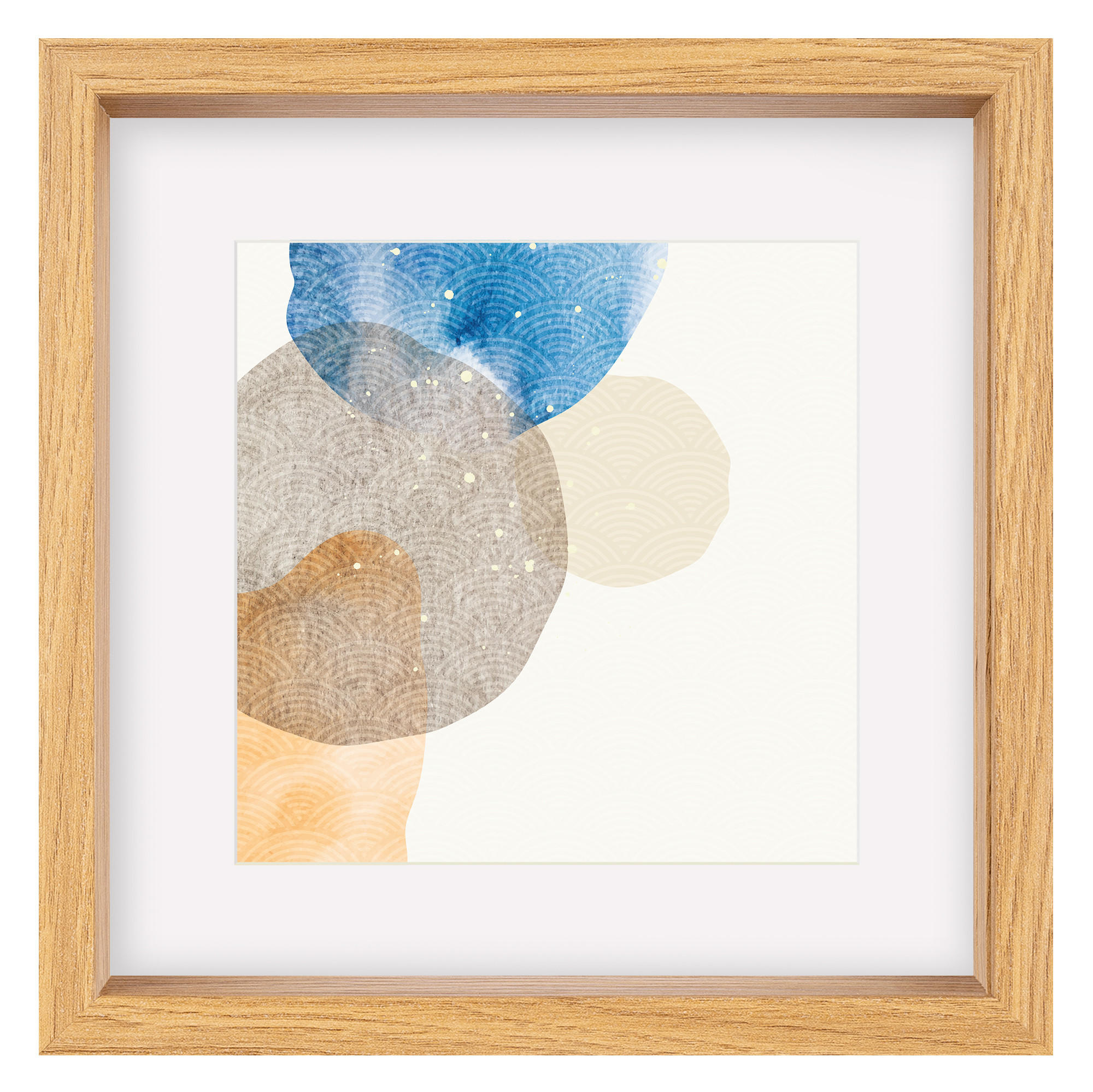 HOLZRAHMEN Shape 40x40 cm, Eiche - Eichefarben, Holzwerkstoff (6/42/42cm) - EMIX24