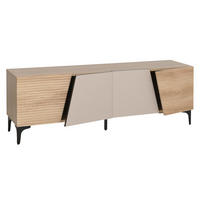 TV-RACK Eiche Dekor - Eiche Wotan, Holz (160/55/42cm) - MCW