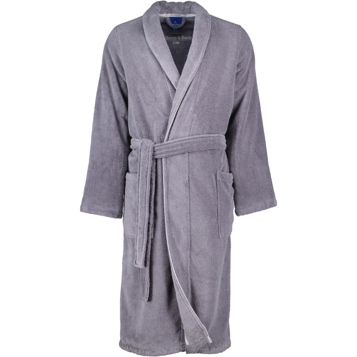 BADEMANTEL HERREN SCHALKRAGEN 2522 SHADOW-GREY - 77 - Grau, Textil (XLnull) - Zöllner