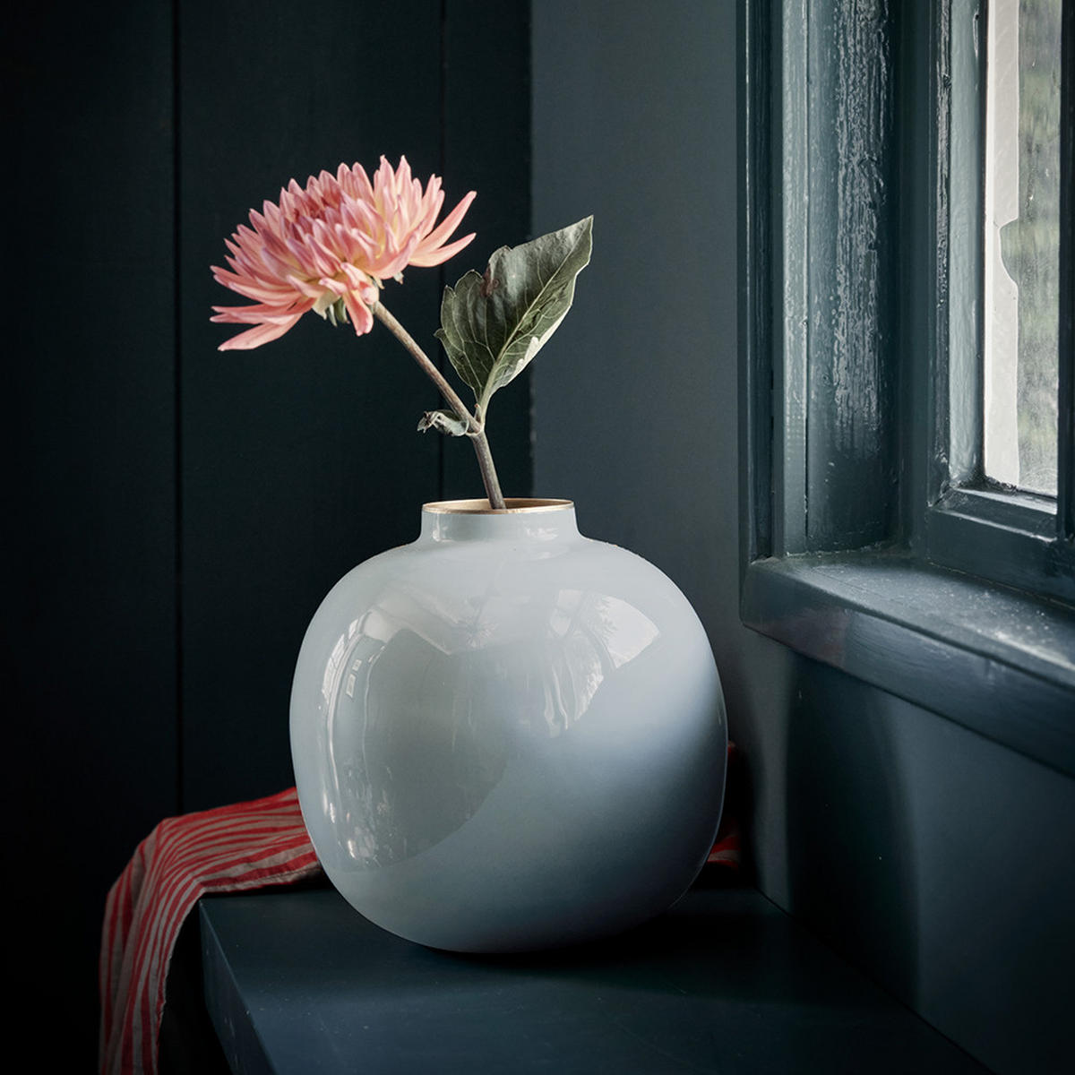 VASE Metal hellblau 23 cm - Hellblau, Metall (23cm) - Pip Studio