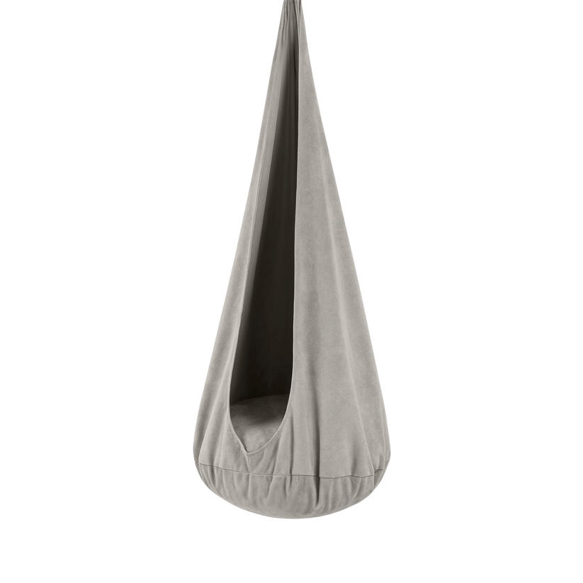 KINDER-HÄNGESESSEL – weiche Cocoon-Schaukel zum Spielen und Entspannen - Grau, Textil (72/157/72cm) - Bees & Blooms
