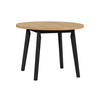 ESSTISCH Oslo 3 L - Schwarz/Eiche Artisan, Holz (100/100/75cm) - Leaf Design