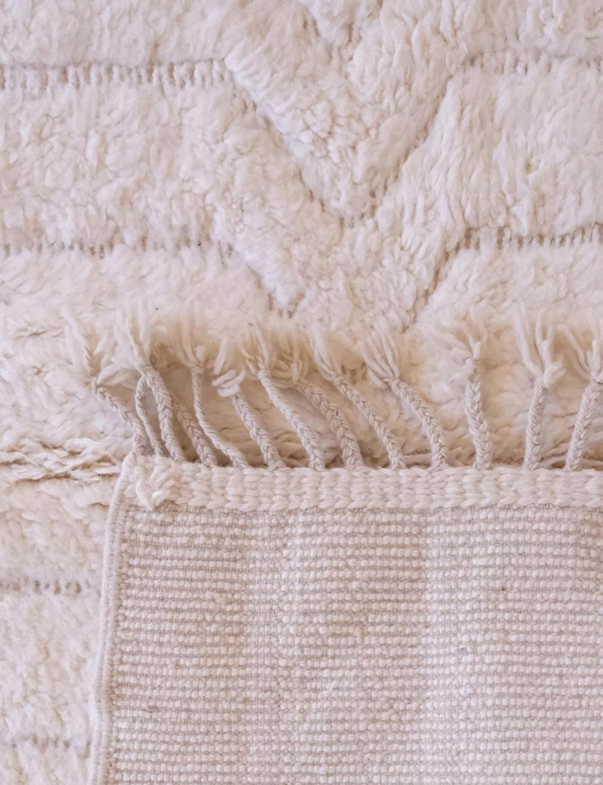 BERBERTEPPICH aus reiner Wolle 177x 262 cm - Weiß, Naturmaterialien (177/262cm) - AFK Living