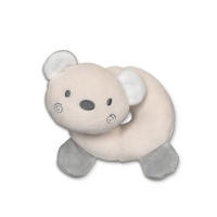 BABYRASSEL Tiere beige Bär Greifling aus Plüsch, leuchtende Farben, ab Geburt, weiche Haptik - Beige, Textil (8/6/11cm) - Lorelli