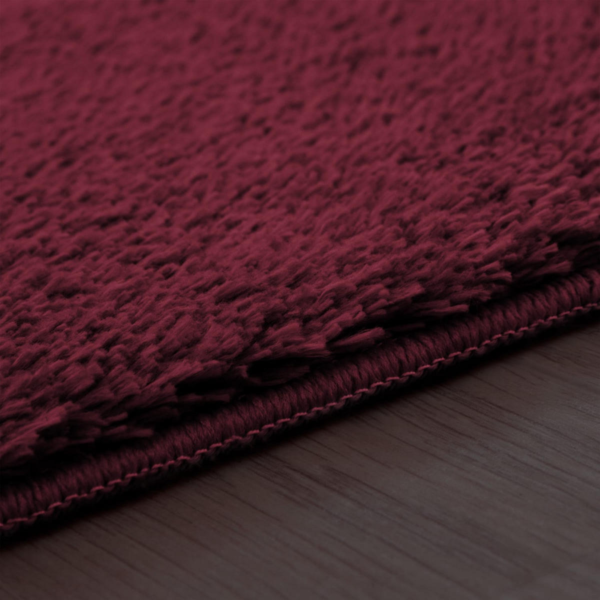 TEPPICH Kurzflor waschbar Unifarben Wohnzimmer schmutzabweisend Rot Rechteckig 100x200 - Rot, Textil (100/200cm) - KADIMA DESIGN