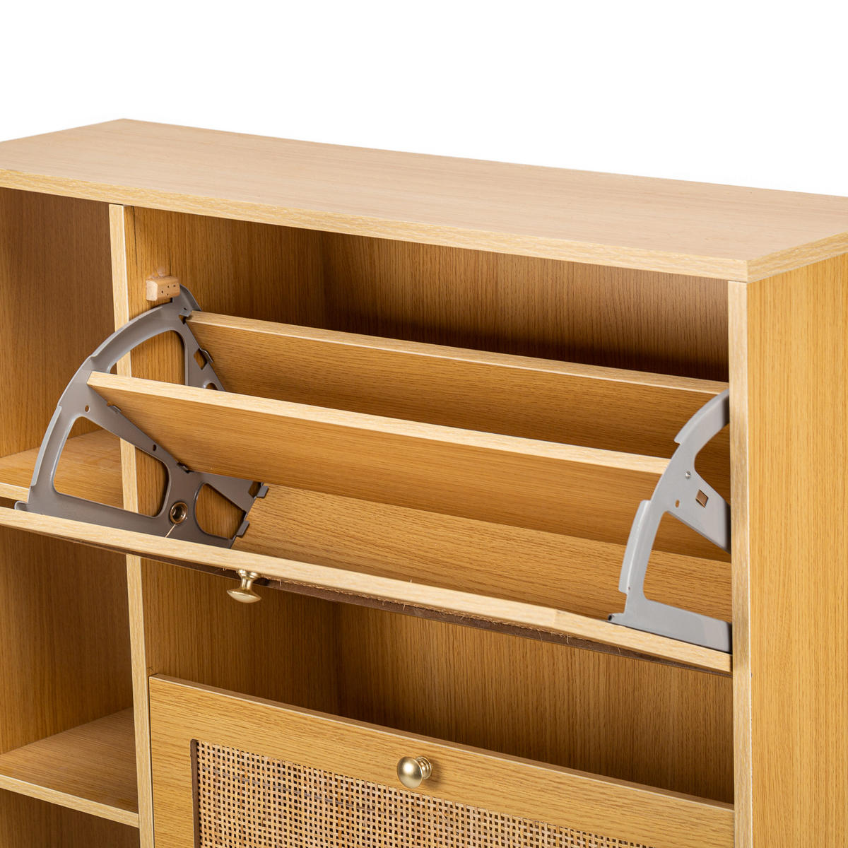 SCHUHSCHRANK Buchenholz Braun - Braun, Holz (80/99/24cm) - Nordlys