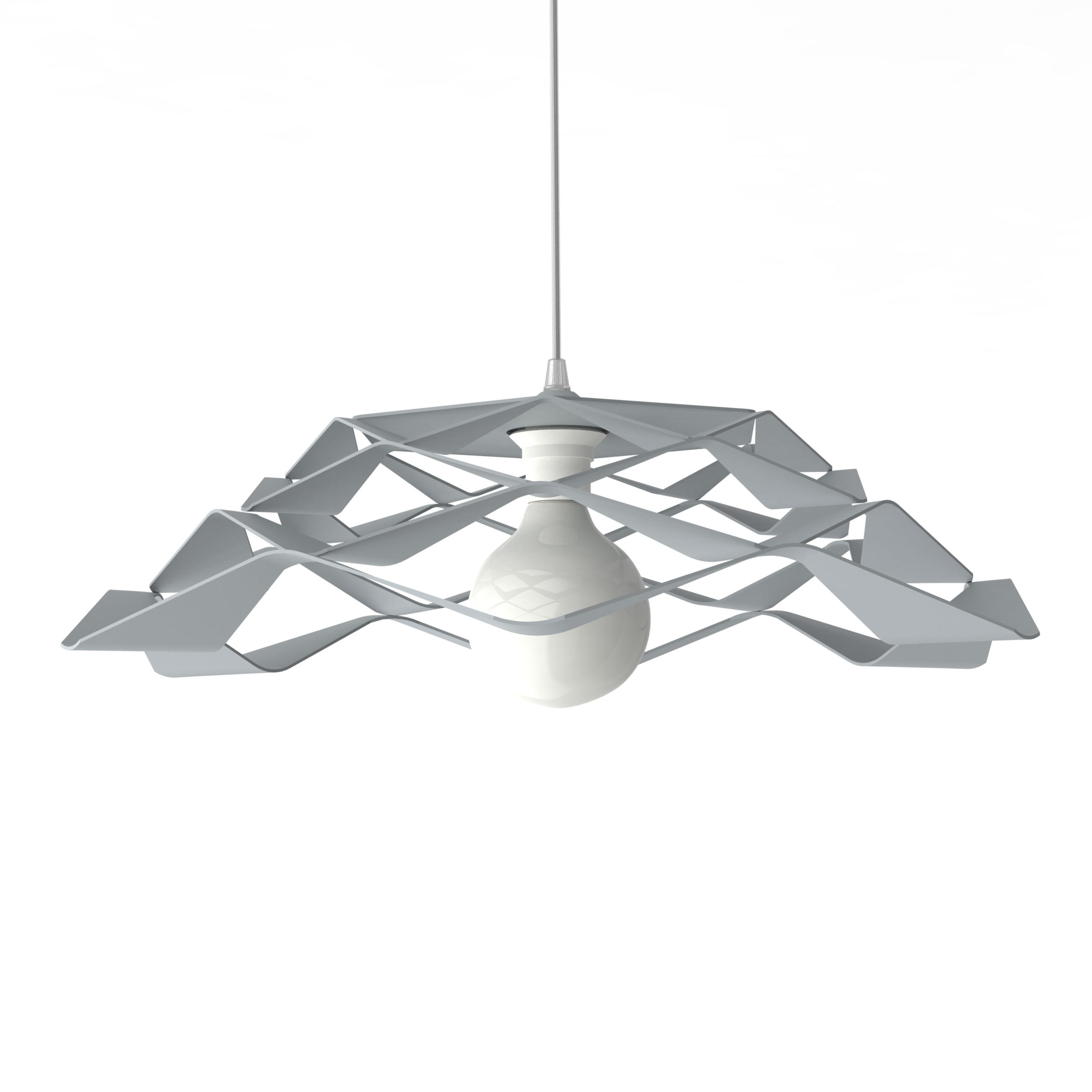 HÄNGELEUCHTE - Grau, Metall (60/60/20cm) - Lumicom