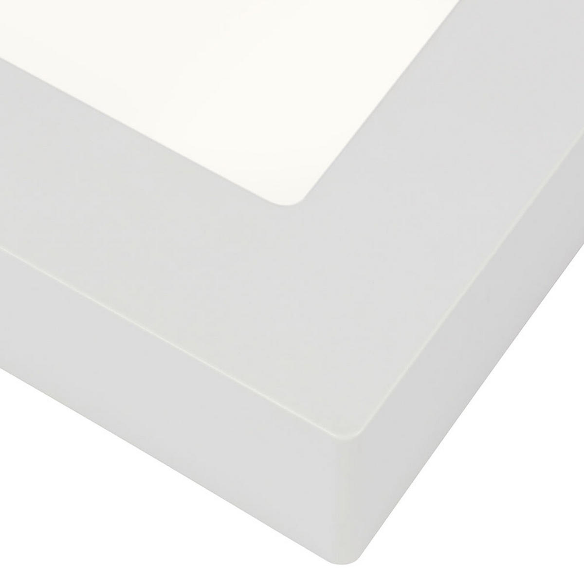 LED DECKENLEUCHTE Kunststoff Weiß - Weiß, Kunststoff (12.2/12.2/3.5cm) - Globo Lighting