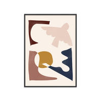 POSTER mit Rahmen Affordable Art Prints - Melloi - Multicolor/Schwarz, Holz/Papier (70/100cm) - Poster&Frame