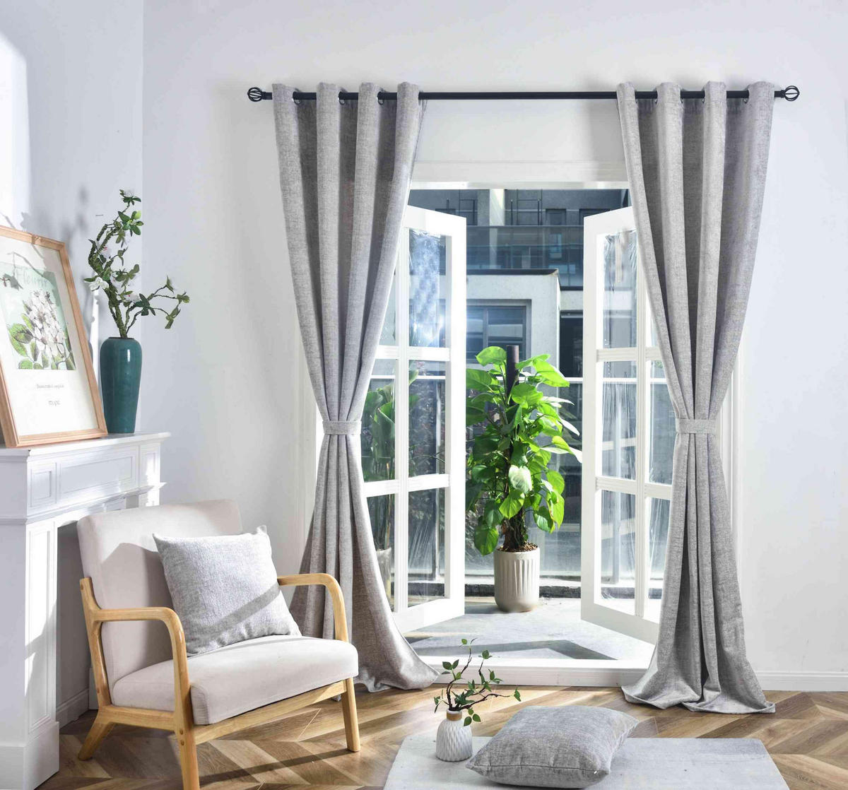 VORHANG NÜRNBERG HxB 245x135 cm Grau - Grau, Textil (135/245/245cm) - Gardinenbox