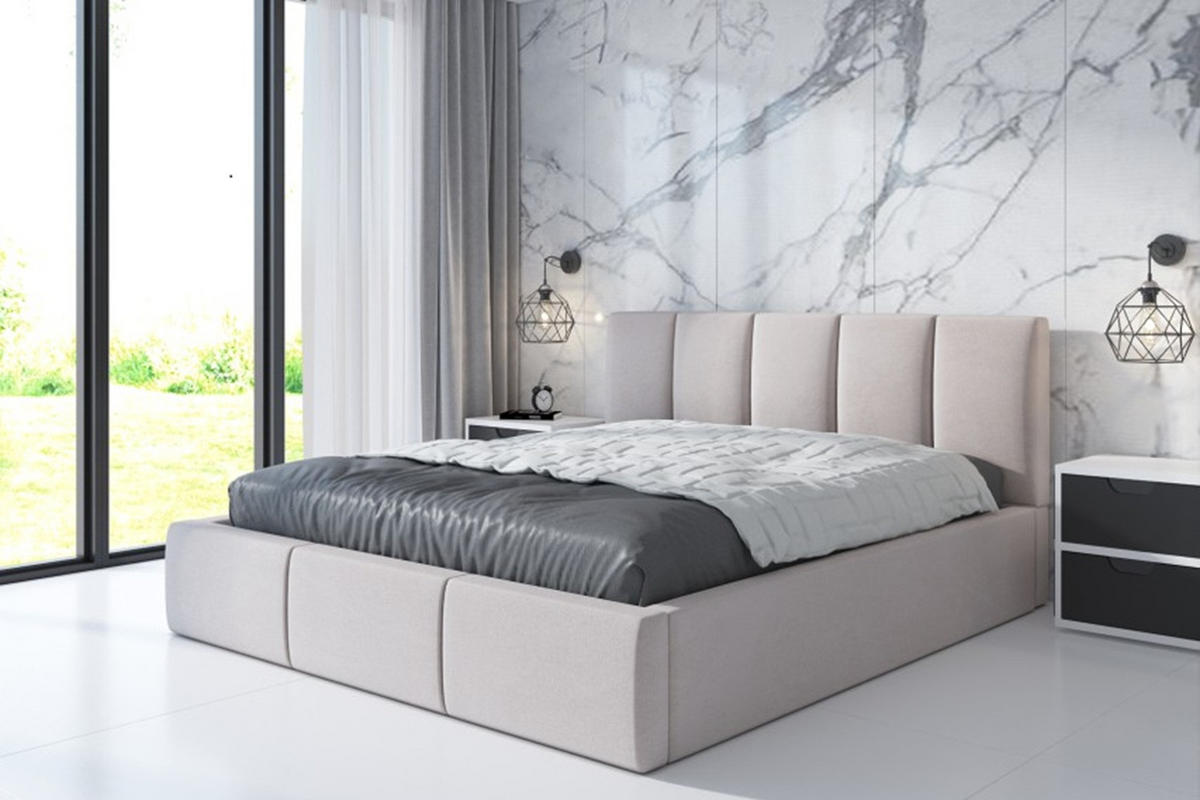 POLSTERBETT KENET 90x200 Beige - Beige, Textil (90/200cm) - A&J MöbelLand