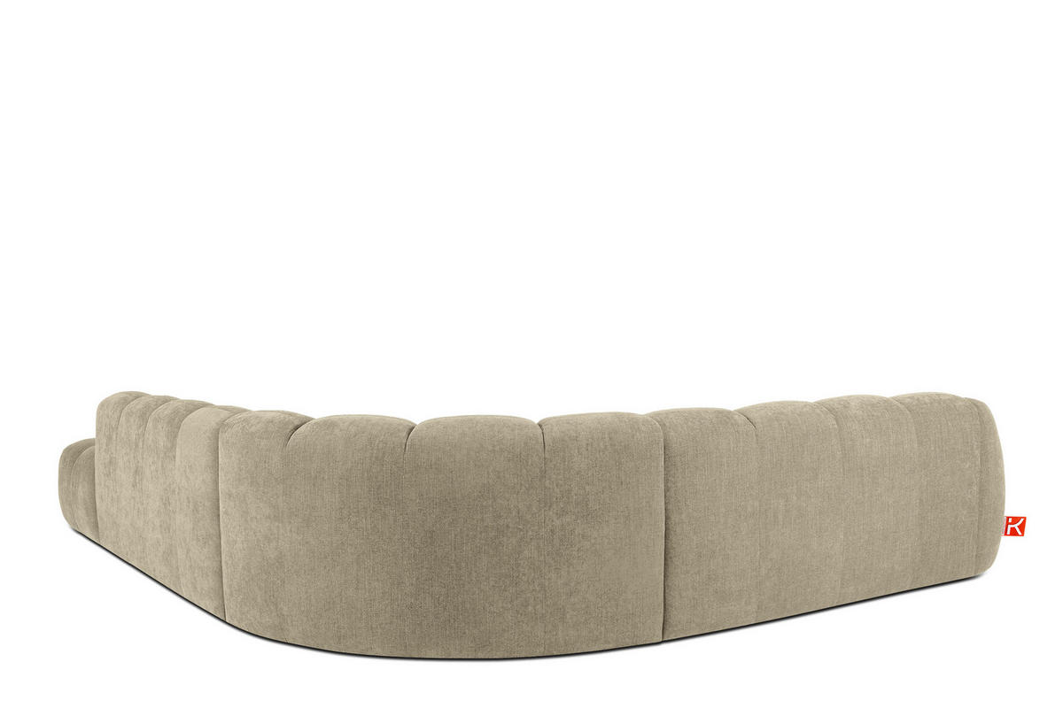 ECKSOFA RECHTS FLAVA, Sandfarben - Sandfarben, Holz/Holzwerkstoff (310/354cm) - KONSIMO®
